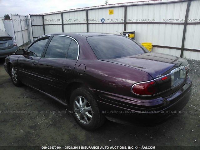 1G4HP54K744171409 - 2004 BUICK LESABRE CUSTOM MAROON photo 3