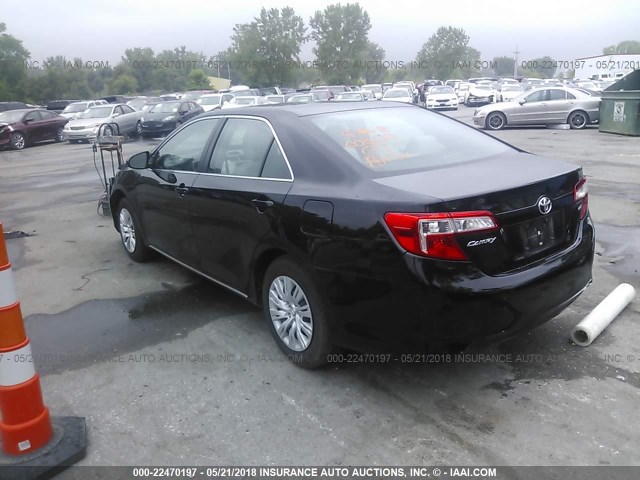 4T4BF1FK5CR231271 - 2012 TOYOTA CAMRY SE/LE/XLE BLACK photo 3