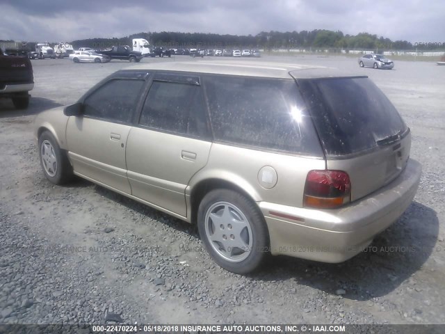 1G8ZK8278SZ163661 - 1995 SATURN SW2 GOLD photo 3