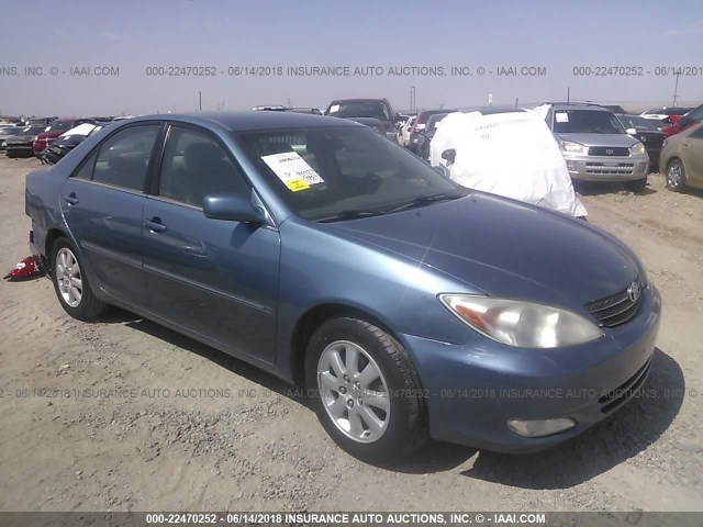 4T1BE32K23U176776 - 2003 TOYOTA CAMRY LE/XLE/SE ლურჯი ფოტო 1