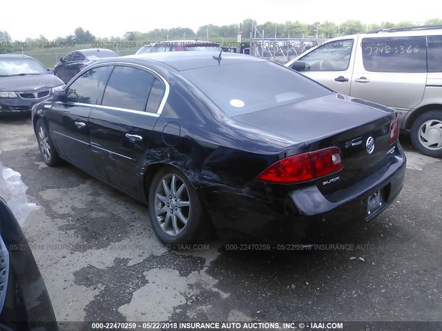 1G4HD57227U140724 - 2007 BUICK LUCERNE CXL BLACK photo 3