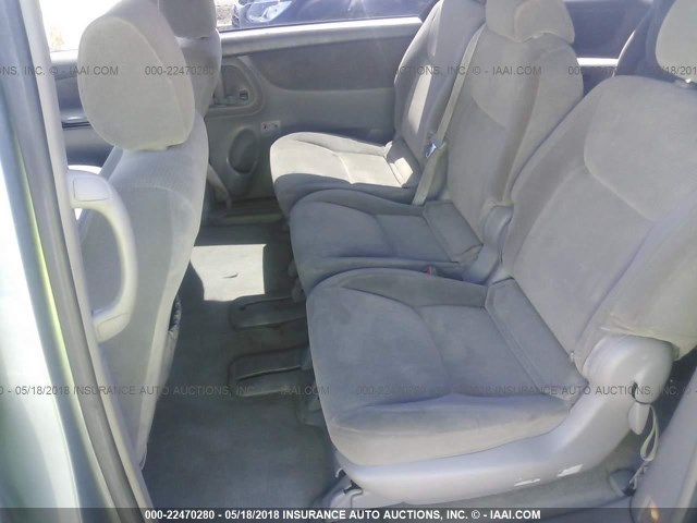 5TDZA23CX4S032981 - 2004 TOYOTA SIENNA CE/LE GRAY photo 8