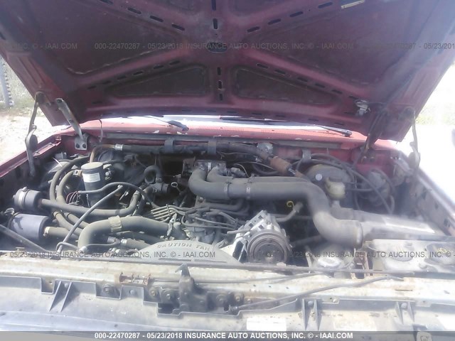 2FTJW35G0KCB33461 - 1989 FORD F350 RED photo 10