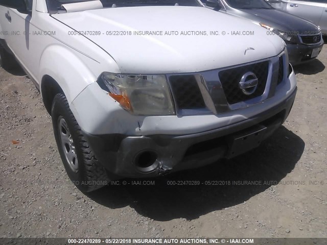 1N6BD06TX7C409496 - 2007 NISSAN FRONTIER KING CAB XE WHITE photo 6