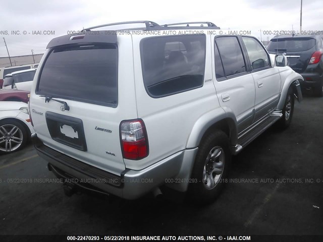 JT3GN87R410205247 - 2001 TOYOTA 4RUNNER LIMITED WHITE photo 4