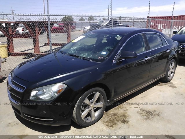 1G1ZC5EU3CF129321 - 2012 CHEVROLET MALIBU 1LT 黑色 照片 2