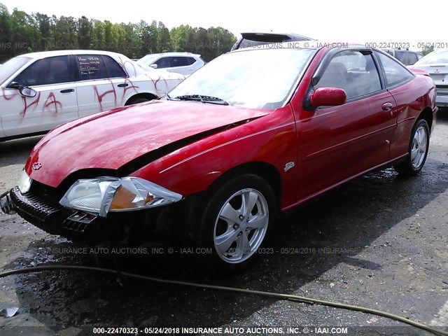 1G1JH12T227167389 - 2002 CHEVROLET CAVALIER Z24 RED photo 2