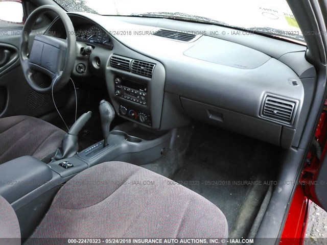 1G1JH12T227167389 - 2002 CHEVROLET CAVALIER Z24 RED photo 5