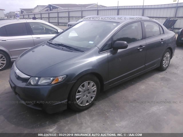 2HGFA1F36BH531251 - 2011 HONDA CIVIC VP GRAY photo 2