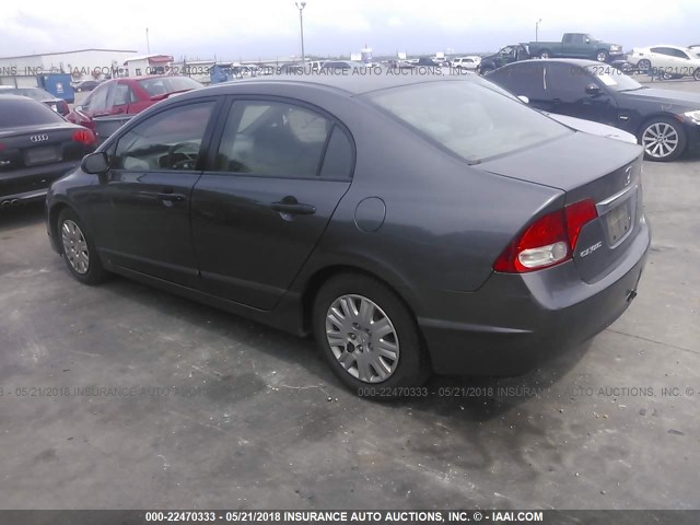 2HGFA1F36BH531251 - 2011 HONDA CIVIC VP GRAY photo 3