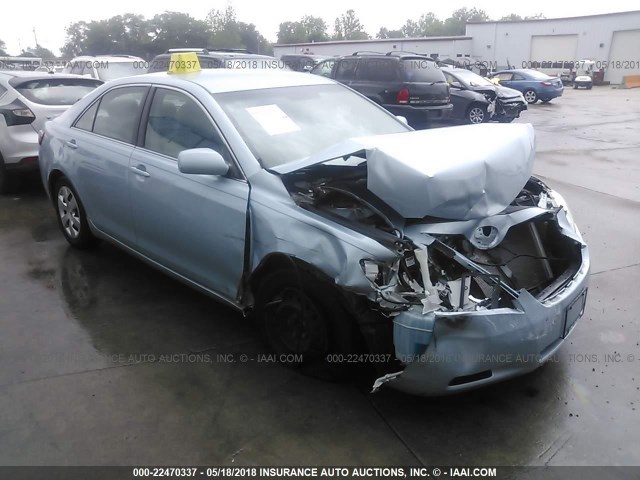 4T4BE46K78R023291 - 2008 TOYOTA CAMRY CE/LE/XLE/SE BLUE photo 1