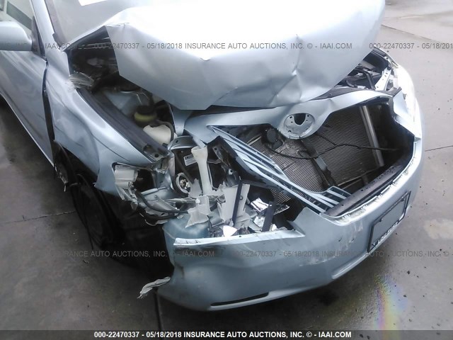 4T4BE46K78R023291 - 2008 TOYOTA CAMRY CE/LE/XLE/SE BLUE photo 6