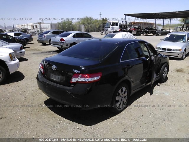 4T4BF3EK7BR170078 - 2011 TOYOTA CAMRY SE/LE/XLE BLACK photo 4