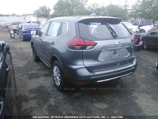 JN8AT2MV1HW027217 - 2017 NISSAN ROGUE S/SL/SV GRAY photo 3