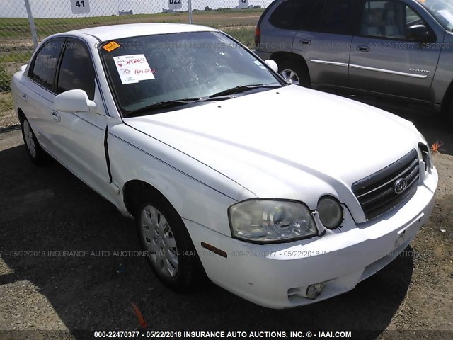 KNAGD126945256640 - 2004 KIA OPTIMA LX/EX WHITE photo 1