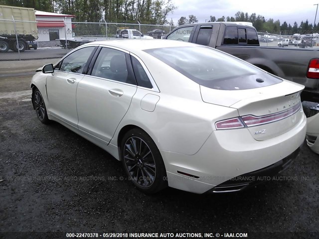 3LN6L2LU8GR629104 - 2016 LINCOLN MKZ HYBRID CREAM photo 3