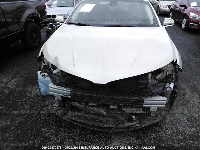 3LN6L2LU8GR629104 - 2016 LINCOLN MKZ HYBRID CREAM photo 6