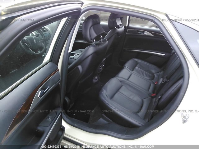 3LN6L2LU8GR629104 - 2016 LINCOLN MKZ HYBRID CREAM photo 8