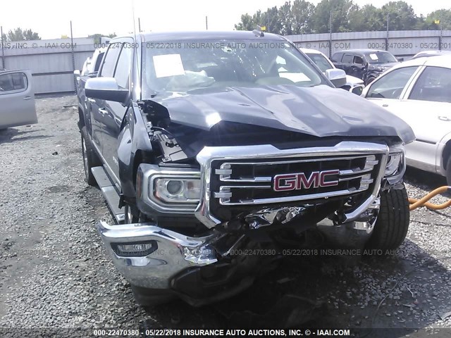 3GTP1NEC2JG227490 - 2018 GMC SIERRA C1500 SLT Dark Blue photo 6