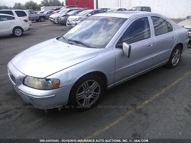 YV1RS592172622988 - 2007 VOLVO S60 2.5T SILVER photo 2