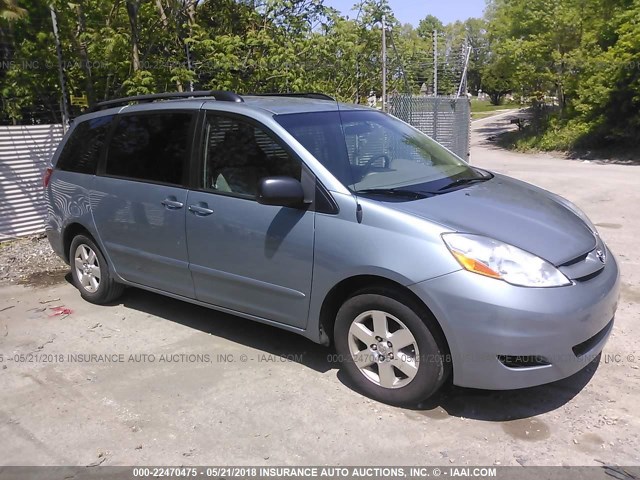 5TDZK23C48S184774 - 2008 TOYOTA SIENNA CE/LE Light Blue photo 1