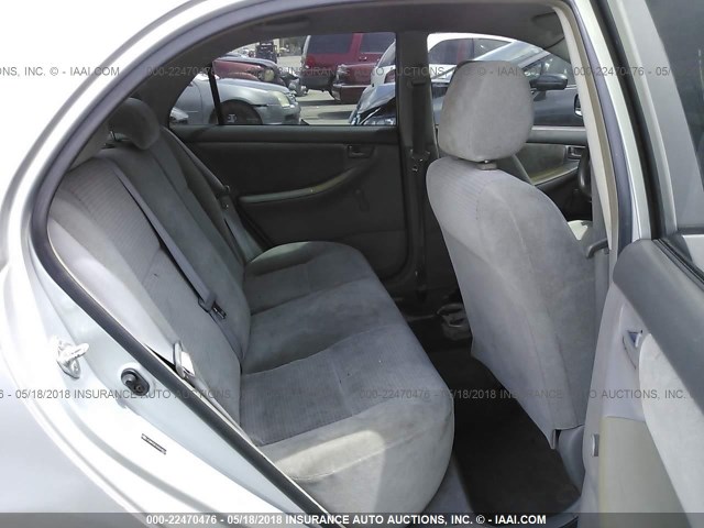 JTDBR32E060064962 - 2006 TOYOTA COROLLA CE/LE SILVER photo 8