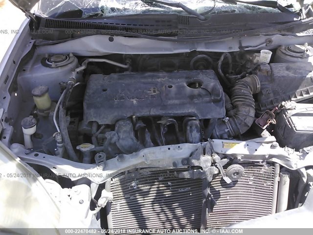 2T1KR32E96C559165 - 2006 TOYOTA COROLLA MATRIX XR SILVER photo 10