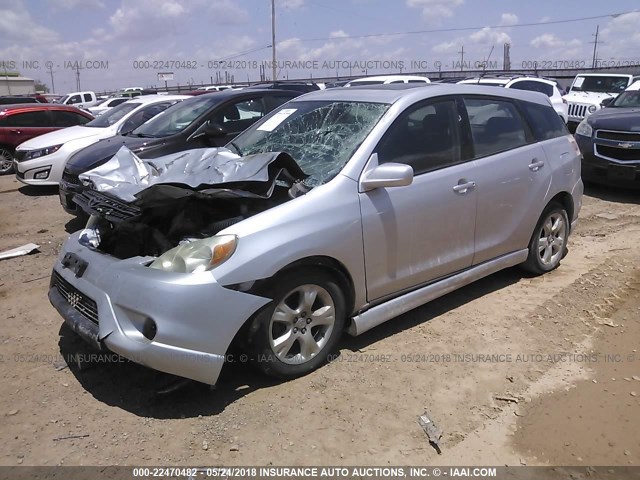 2T1KR32E96C559165 - 2006 TOYOTA COROLLA MATRIX XR SILVER photo 2