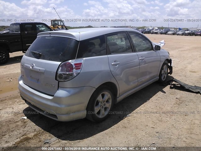 2T1KR32E96C559165 - 2006 TOYOTA COROLLA MATRIX XR SILVER photo 4