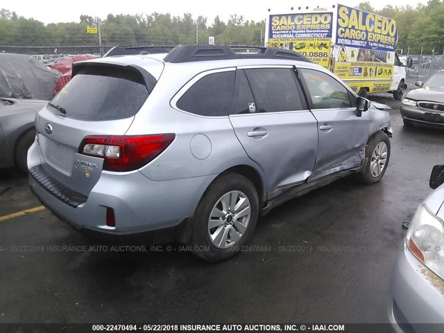 4S4BSADC5F3256361 - 2015 SUBARU OUTBACK 2.5I PREMIUM SILVER photo 4