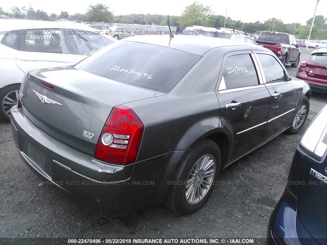 2C3KA53G48H122464 - 2008 CHRYSLER 300 TOURING GRAY photo 4