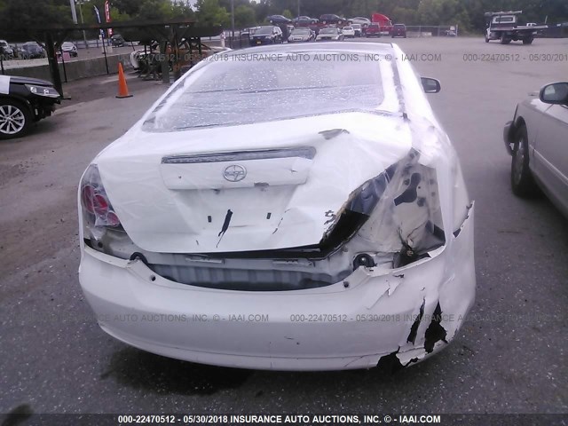 JTKDE167680266592 - 2008 TOYOTA SCION TC 白色 照片 6
