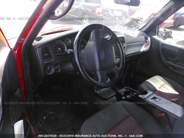 1FTZR45E87PA23455 - 2007 FORD RANGER SUPER CAB RED photo 5