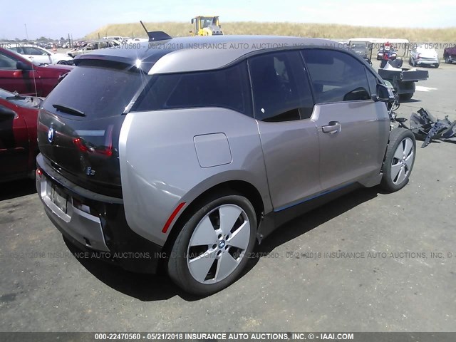 WBY1Z2C52EVX51218 - 2014 BMW I3 BEV GRAY photo 4