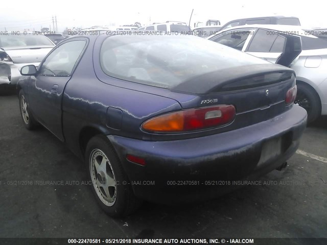 JM1EC435XR0300332 - 1994 MAZDA MX-3 Dark Blue photo 3