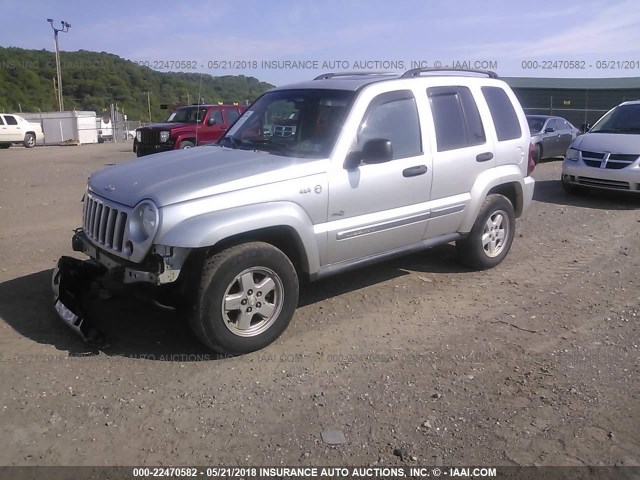 1J4GL48K96W211717 - 2006 JEEP LIBERTY SPORT Gümüş foto 2