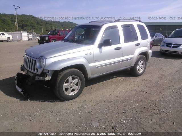 1J4GL48K96W211717 - 2006 JEEP LIBERTY SPORT SILVER photo 2