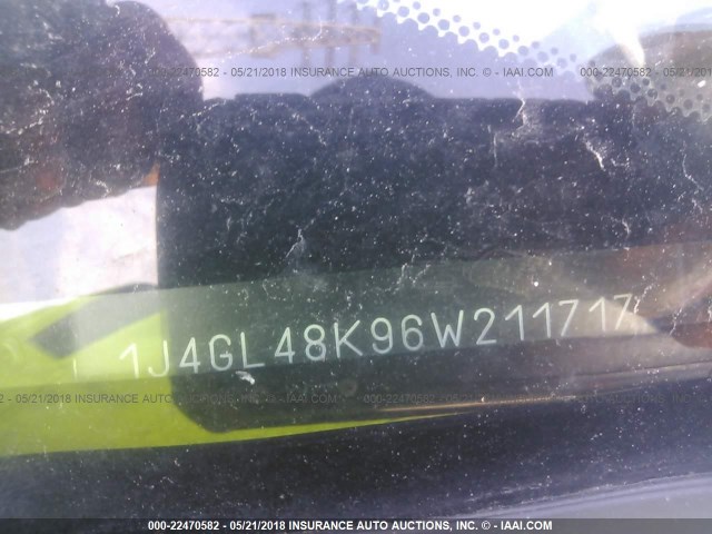 1J4GL48K96W211717 - 2006 JEEP LIBERTY SPORT Gümüş foto 9