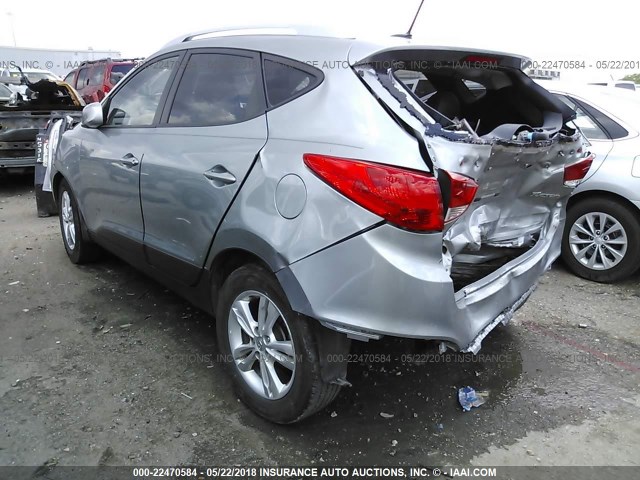 KM8JU3AC5BU124341 - 2011 HYUNDAI TUCSON GLS/LIMITED 灰色 照片 3