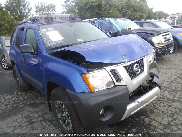 5N1AN0NW5EN808868 - 2014 NISSAN XTERRA X/S/PRO-4X BLUE photo 1