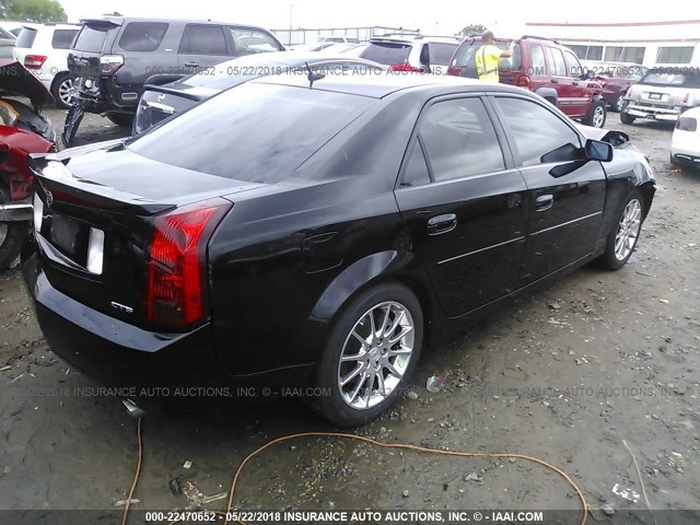 1G6DP577770121540 - 2007 CADILLAC CTS HI FEATURE V6 BLACK photo 4