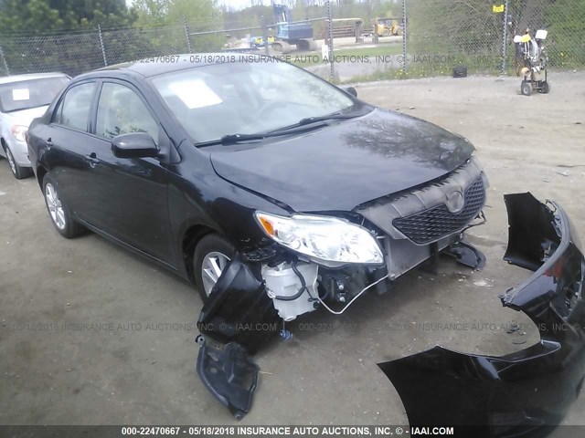 JTDBL40E19J044485 - 2009 TOYOTA COROLLA LE/XLE BLACK photo 1