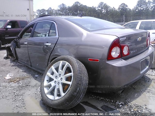 1G1ZG5E77CF255227 - 2012 CHEVROLET MALIBU LTZ 棕色 照片 3