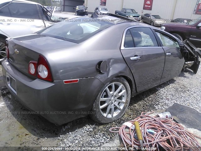 1G1ZG5E77CF255227 - 2012 CHEVROLET MALIBU LTZ 棕色 照片 4