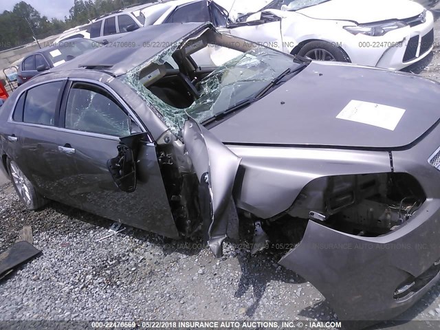 1G1ZG5E77CF255227 - 2012 CHEVROLET MALIBU LTZ 棕色 照片 6