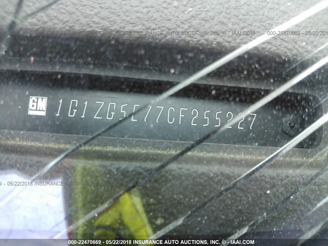 1G1ZG5E77CF255227 - 2012 CHEVROLET MALIBU LTZ 棕色 照片 9