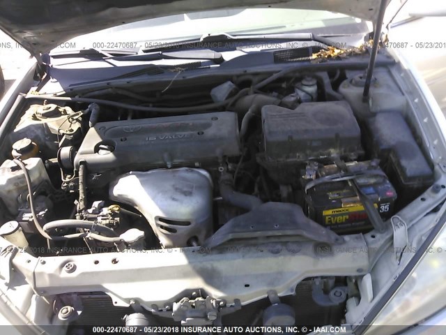 4T1BE32K04U341368 - 2004 TOYOTA CAMRY LE/XLE/SE SILVER photo 10