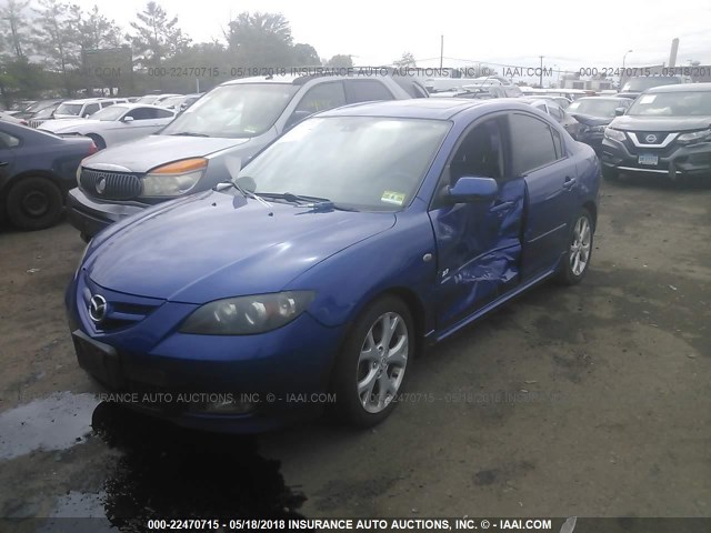 JM1BK324071762978 - 2007 MAZDA 3 S BLUE photo 2