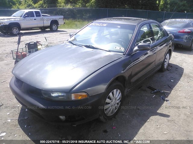 4A3AA46G22E034487 - 2002 MITSUBISHI GALANT ES/LS GRAY photo 2