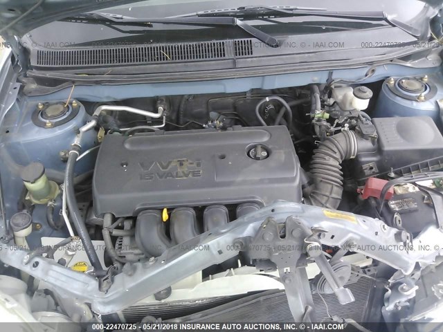 2T1KR32E75C421610 - 2005 TOYOTA COROLLA MATRIX XR Light Blue photo 10